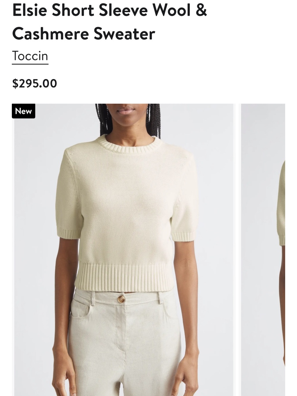Toccin Wool cashmere sweater top
